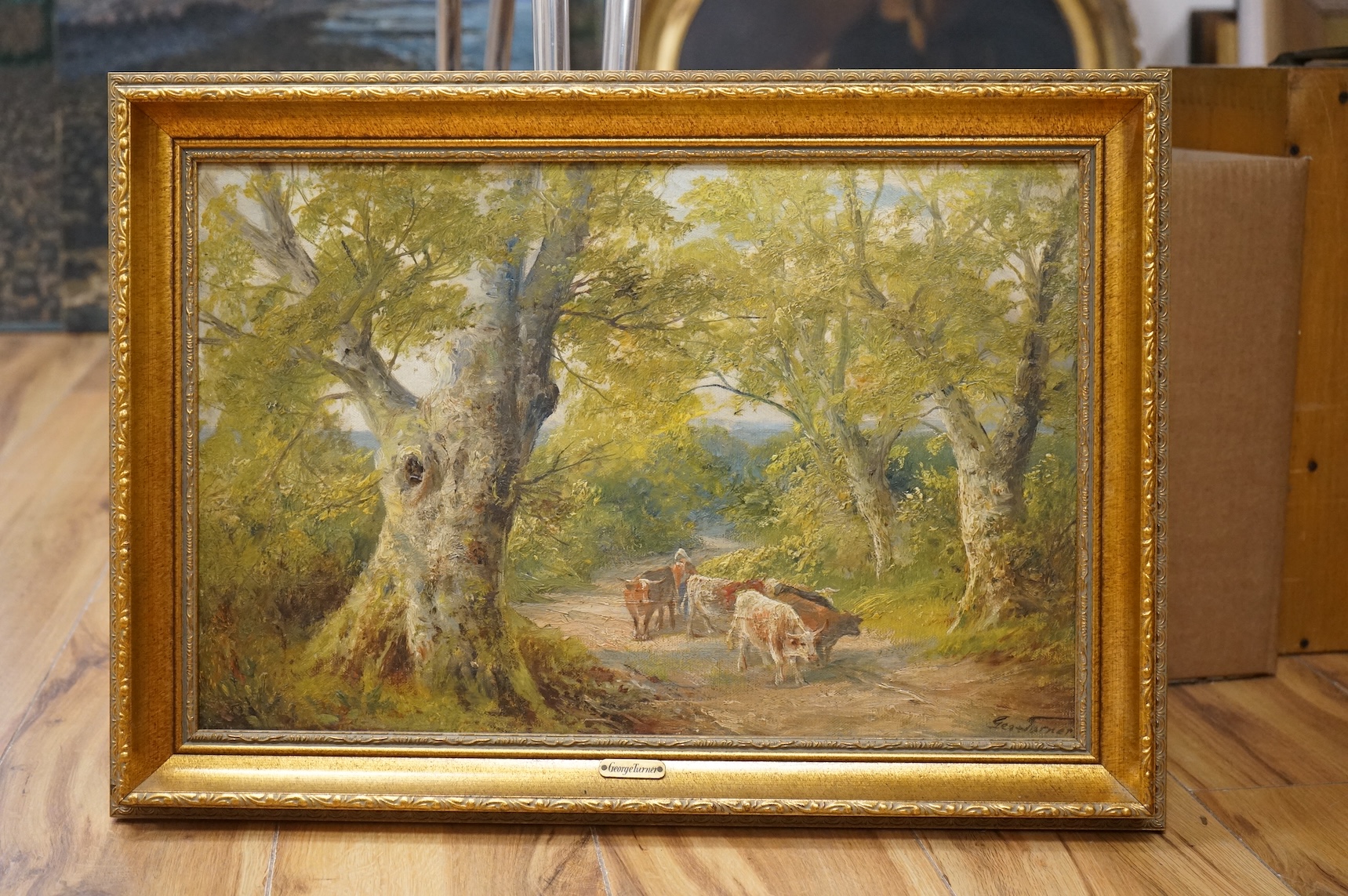 George Turner (1841-1910), 'Kirk Ireton, Derbyshire', signed, stamp, inscription and date 1806 verso, 29 x 44cm